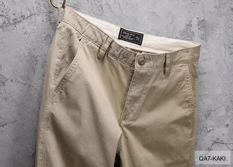 QA7 - Quần Ống Rộng Nam Phong Cách Nhật Bản Cổ Điển, Chất Cotton Mềm Mại, Dễ Phối Đồ 4 Mùa - ảnh 13