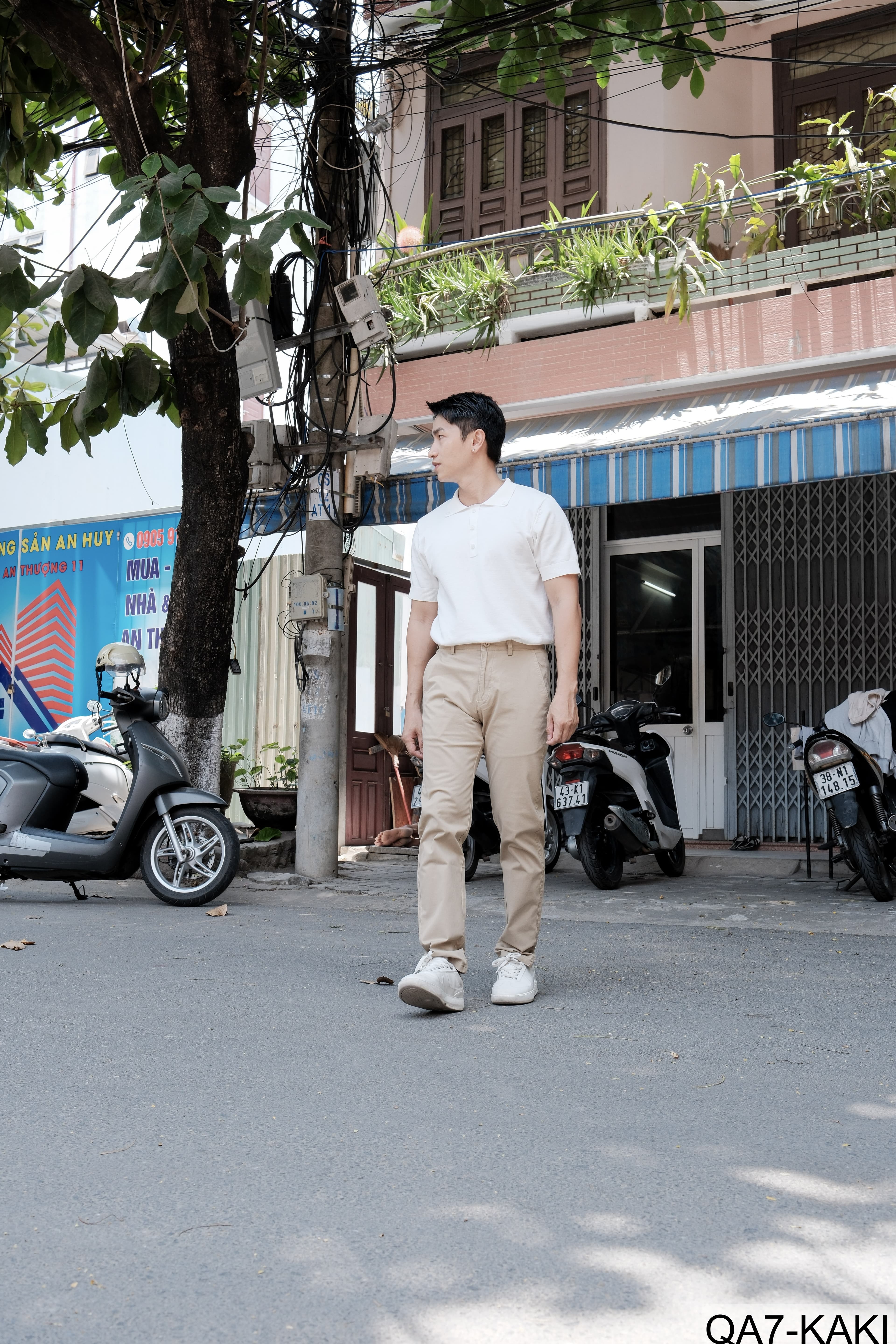 QA7 - Quần Ống Rộng Nam Phong Cách Nhật Bản Cổ Điển, Chất Cotton Mềm Mại, Dễ Phối Đồ 4 Mùa - ảnh 8
