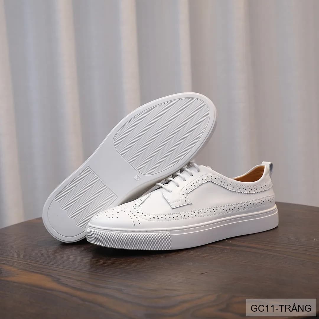 GC11 - Giày Nam Brogue Da Thật Phong Cách Anh Quốc Thiết Kế Sneaker Thời Trang - ảnh 7
