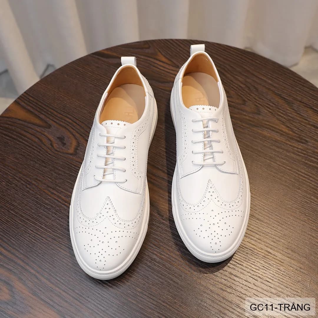 GC11 - Giày Nam Brogue Da Thật Phong Cách Anh Quốc Thiết Kế Sneaker Thời Trang - ảnh 6