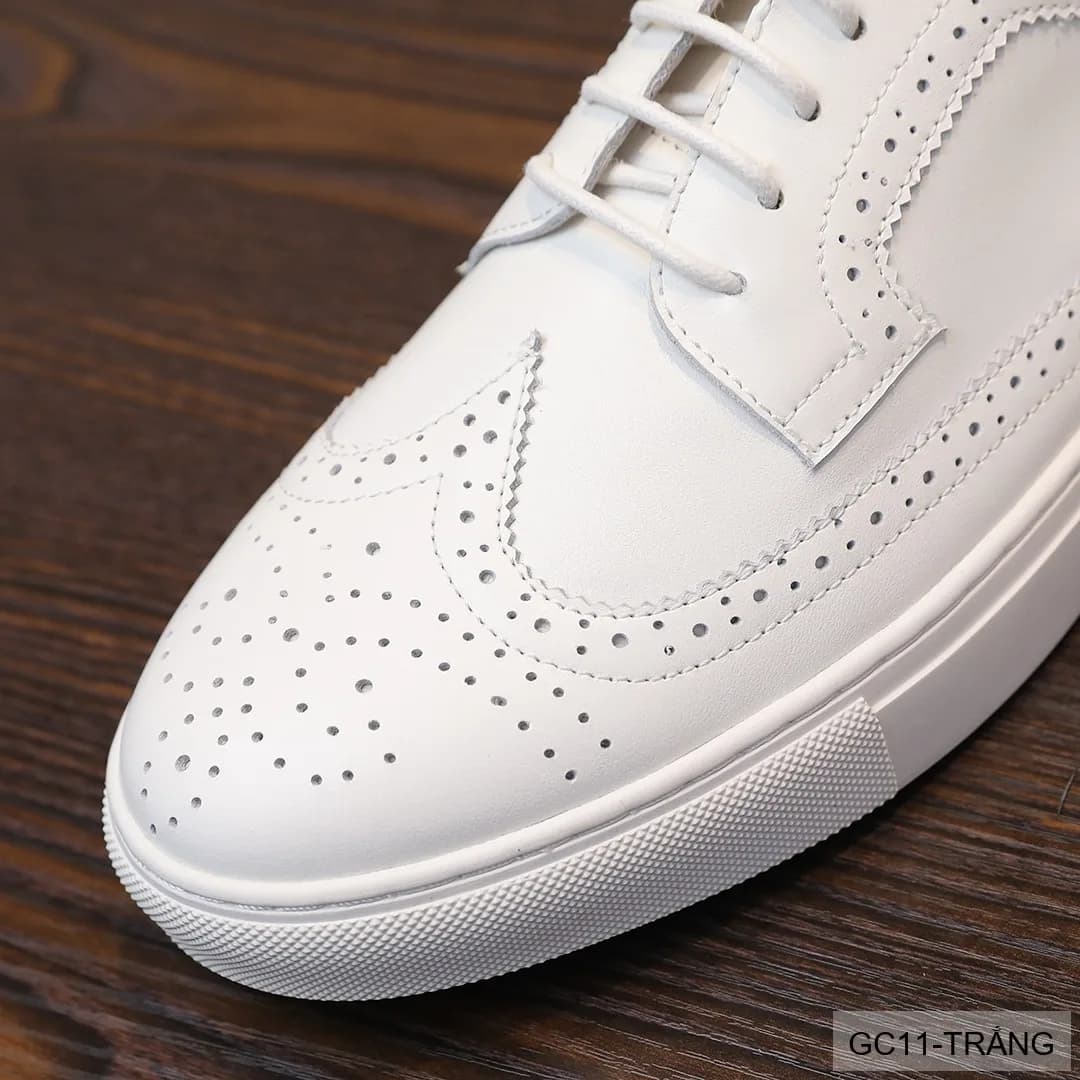 GC11 - Giày Nam Brogue Da Thật Phong Cách Anh Quốc Thiết Kế Sneaker Thời Trang - ảnh 9