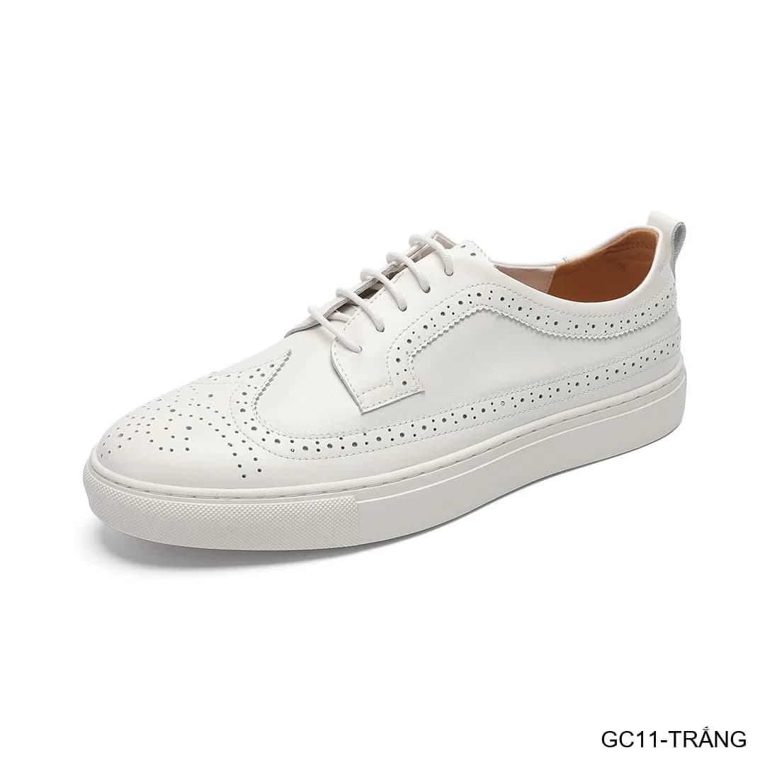 GC11 - Giày Nam Brogue Da Thật Phong Cách Anh Quốc Thiết Kế Sneaker Thời Trang