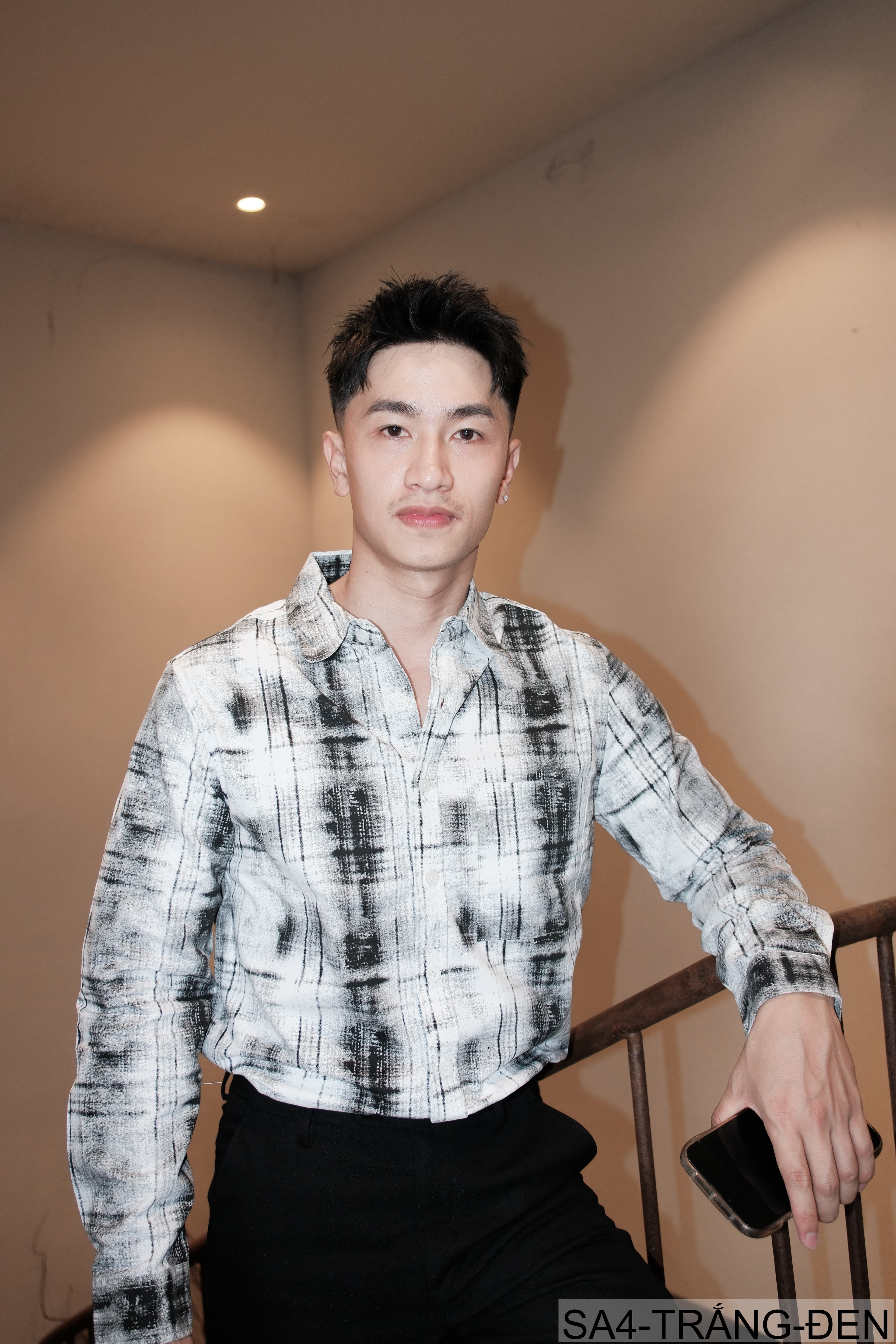 SA4 - Áo sơ mi nam dài tay phong cách Nhật, họa tiết , chất cotton mềm mại, dáng rộng thoải mái - ảnh 2
