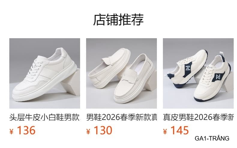 GA1 - Giày da thật nam Lin Sen trắng, kiểu casual thời thượng, đế cao su êm ái, phối dây buộc - ảnh 19