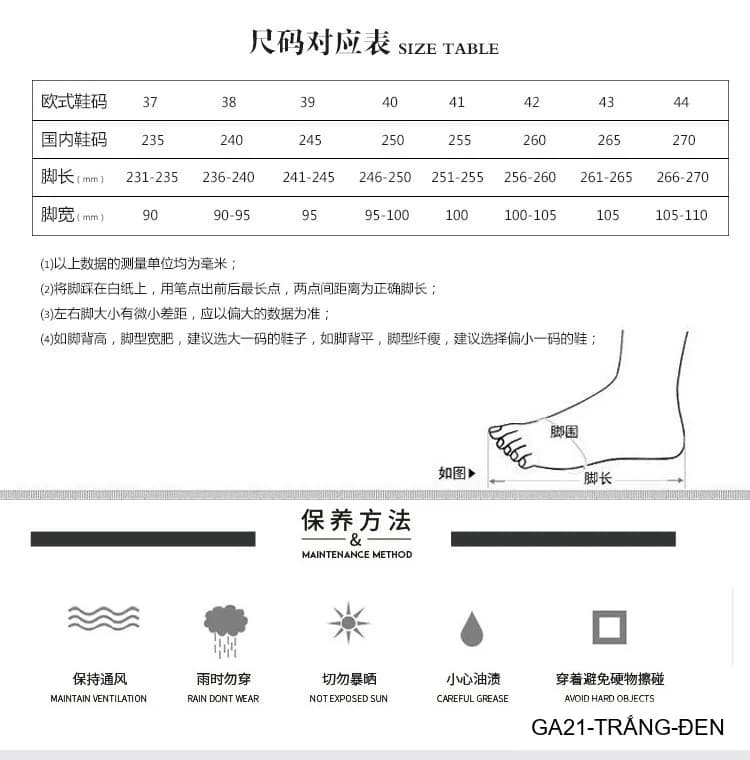 GA21 - Giày thể thao nam đế dày da bò cao cấp Lin Sen màu trắng phong cách retro - ảnh 18