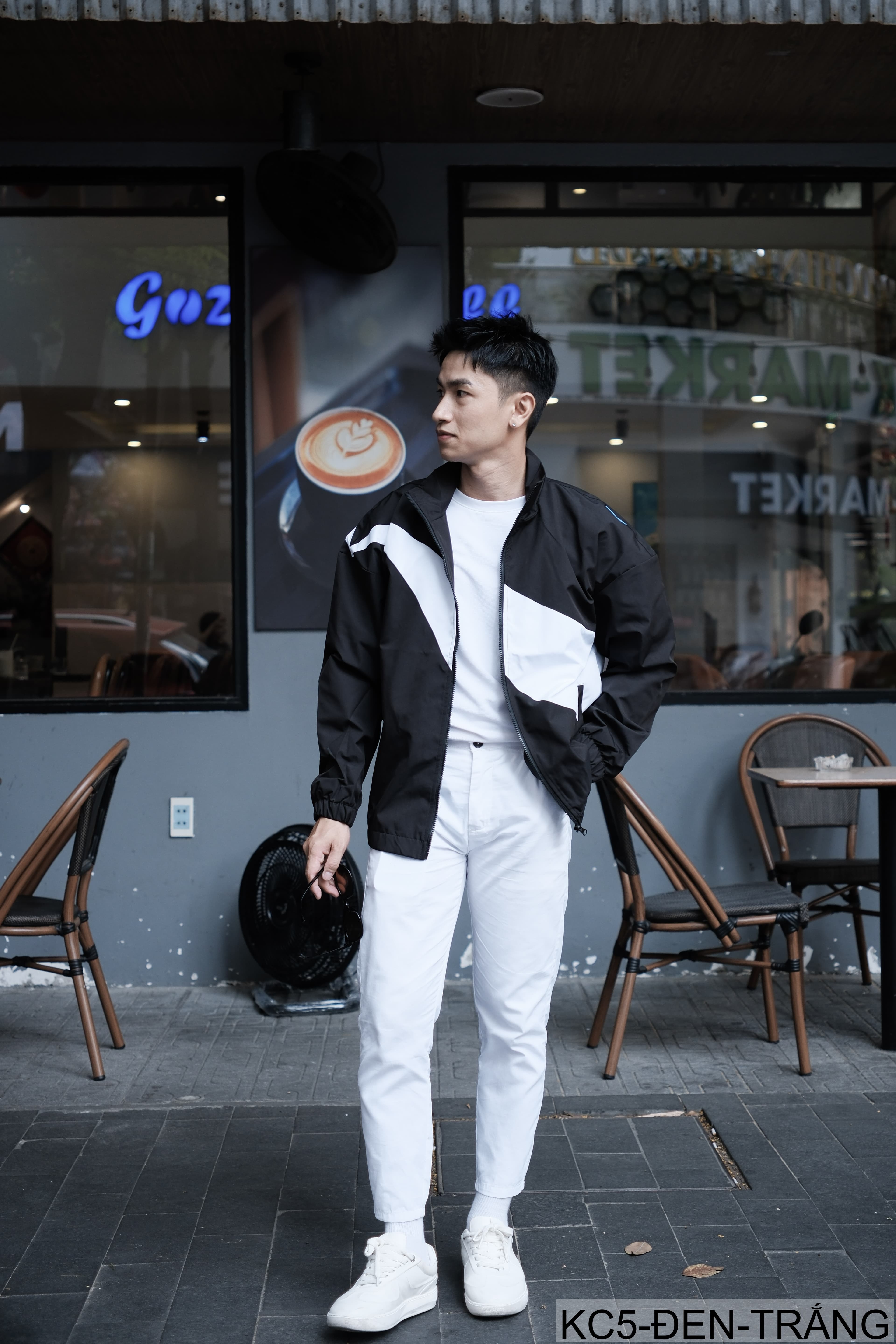 KC5 - Áo jacket nam phối màu thời trang xuân thu chống gió dễ phối đồ - ảnh 6