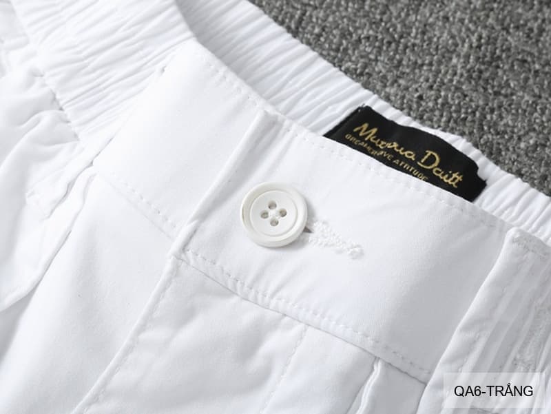 QA6 - Quần short nam dáng rộng phong cách Hàn Quốc, chất cotton thoáng mát, ống đứng, 5 tấc, có túi kéo - ảnh 8