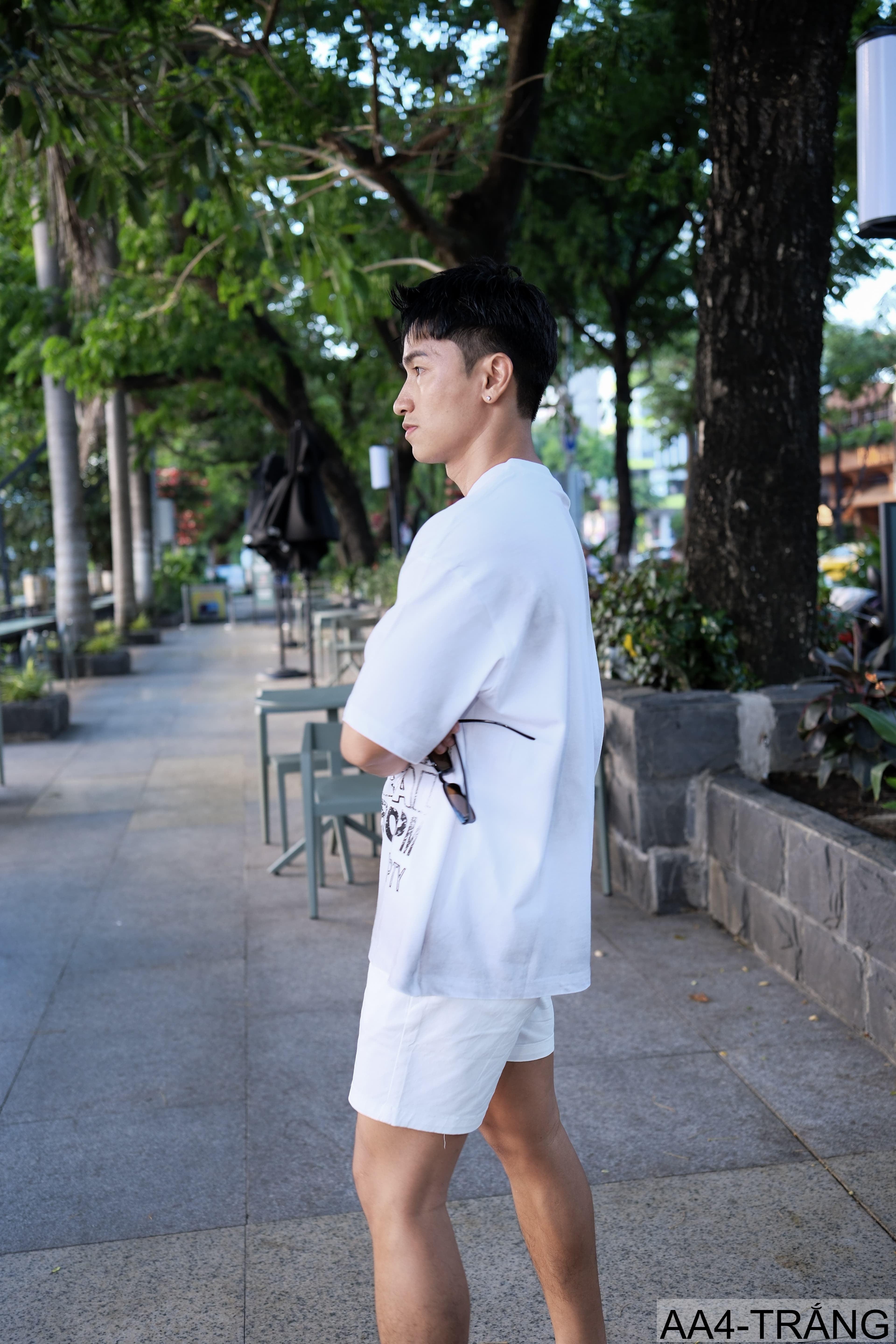 AA4 - Áo thun nam phong cách streetwear Mỹ, cổ tròn tay ngắn, chất cotton , họa tiết chữ nổi bật, form rộng rãi - ảnh 6
