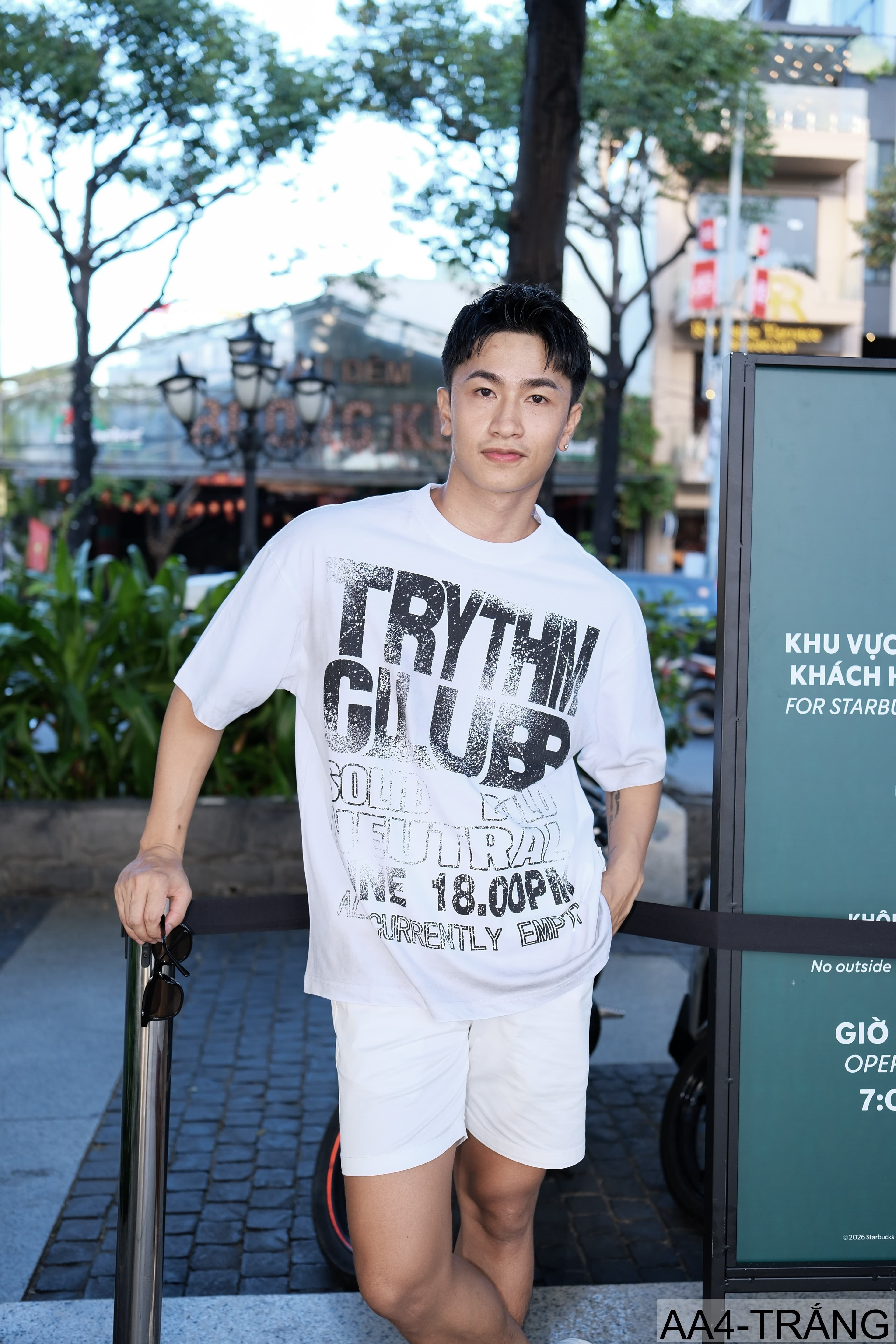 AA4 - Áo thun nam phong cách streetwear Mỹ, cổ tròn tay ngắn, chất cotton , họa tiết chữ nổi bật, form rộng rãi - ảnh 2
