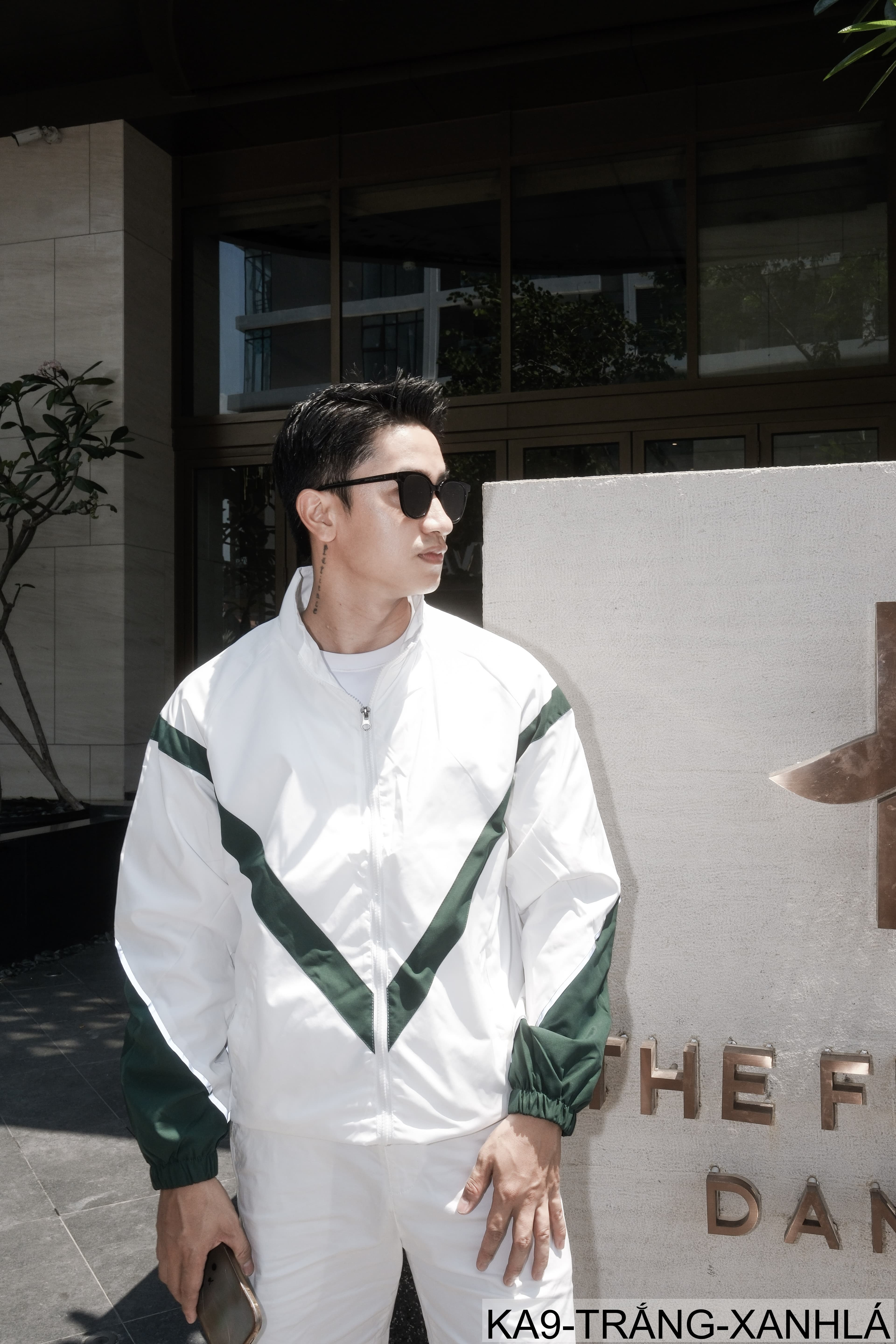 KA9 - Áo khoác nam thể thao phối màu phản quang cổ đứng phong cách streetwear mùa xuân thu - ảnh 6