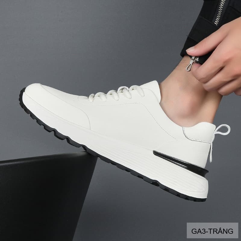 GA3 - Giày thể thao nam Linh Sen đế dày, kiểu dáng retro, chất liệu da bò cao cấp - ảnh 3