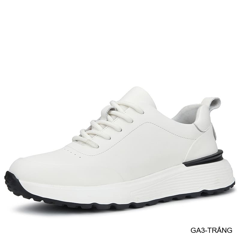 GA3 - Giày thể thao nam Linh Sen đế dày, kiểu dáng retro, chất liệu da bò cao cấp