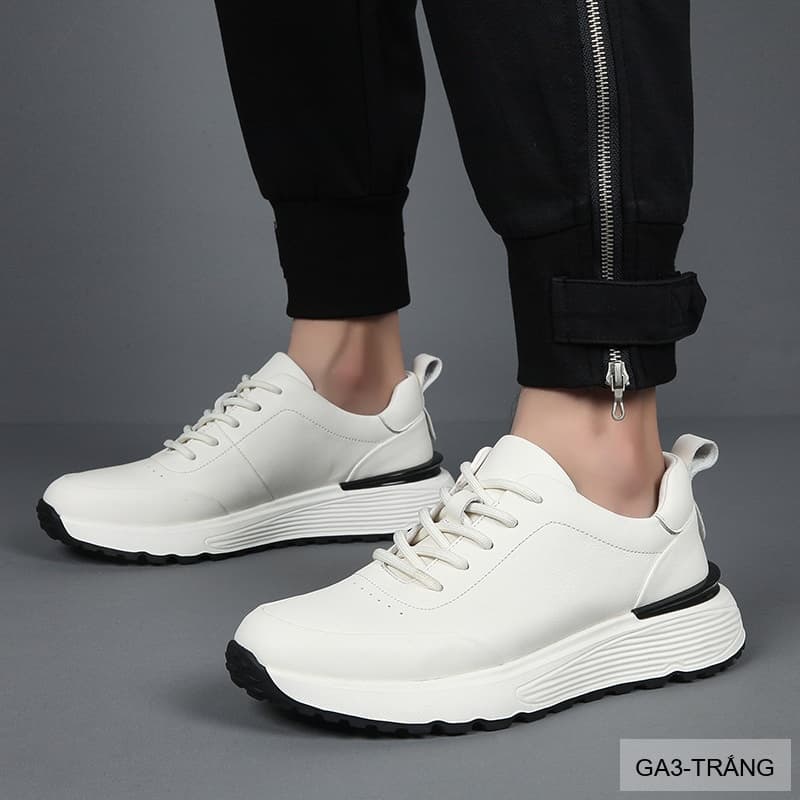 GA3 - Giày thể thao nam Linh Sen đế dày, kiểu dáng retro, chất liệu da bò cao cấp - ảnh 4