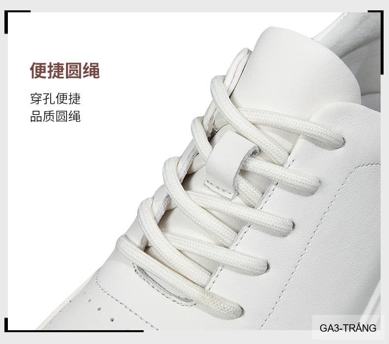 GA3 - Giày thể thao nam Linh Sen đế dày, kiểu dáng retro, chất liệu da bò cao cấp - ảnh 8