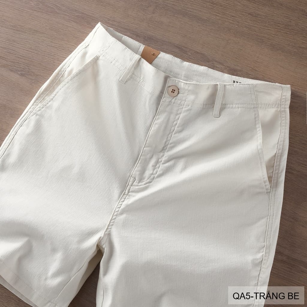 QA5 - Quần short nam ống đứng co giãn thời trang mùa hè chất vải lanh thoáng mát - ảnh 14