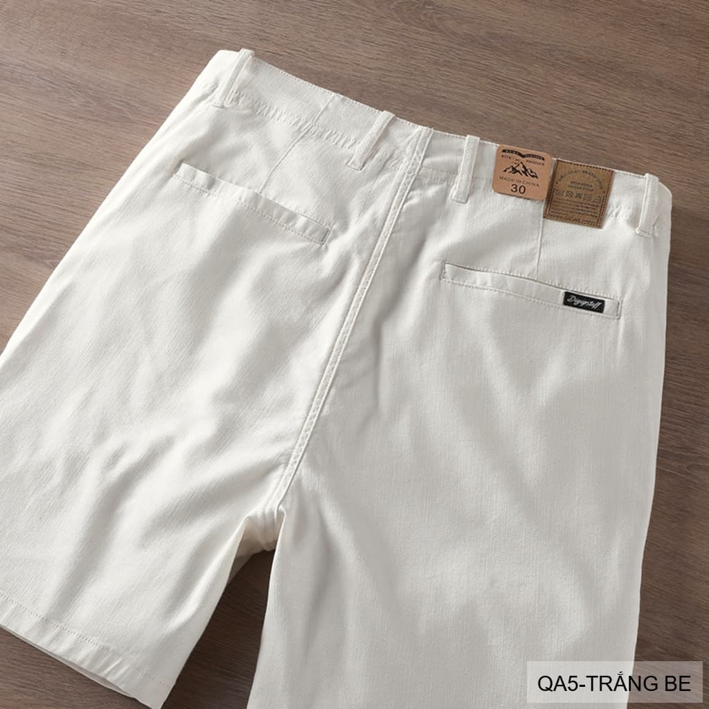 QA5 - Quần short nam ống đứng co giãn thời trang mùa hè chất vải lanh thoáng mát - ảnh 9