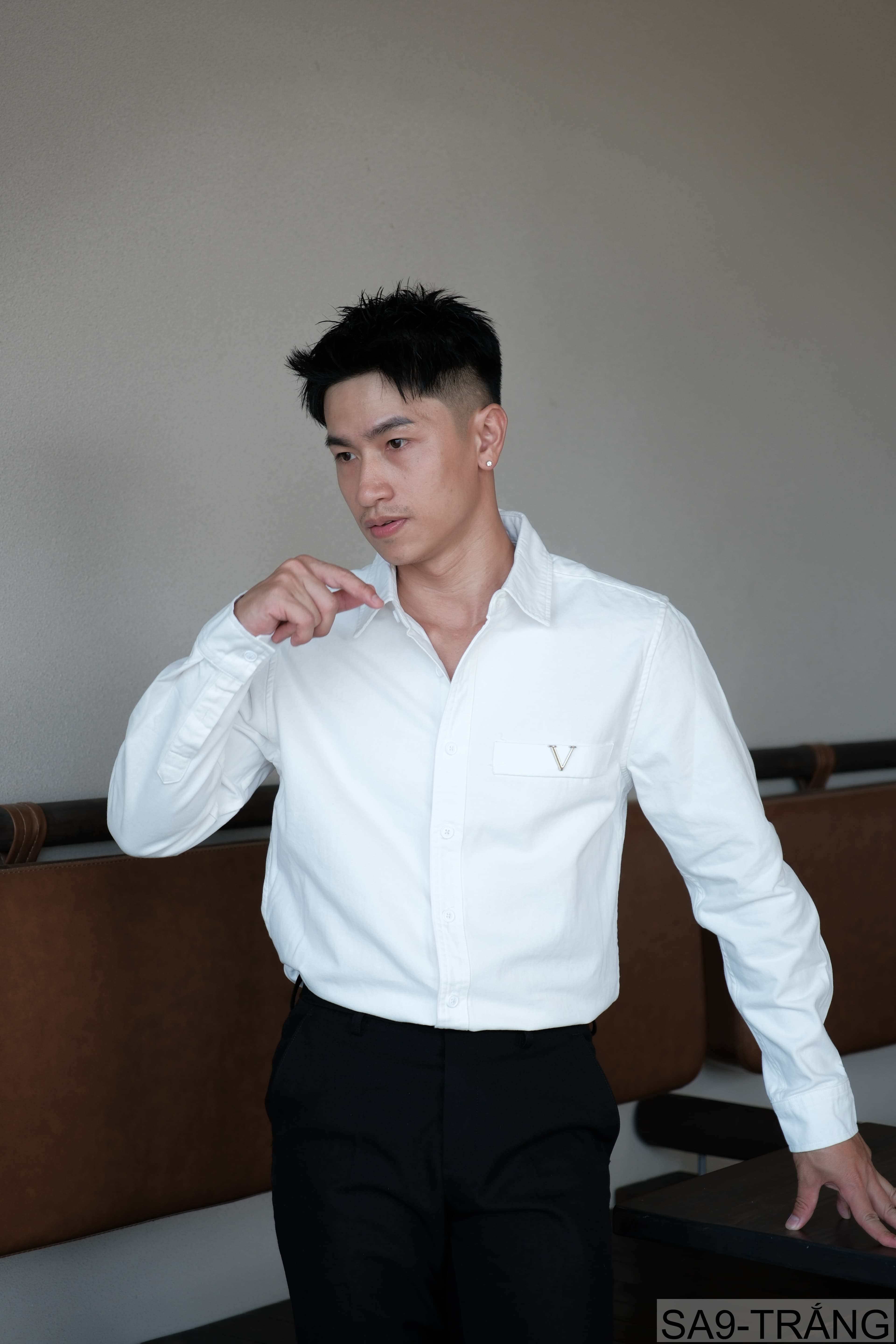 SA9 - Áo sơ mi nam dài tay phong cách Nhật Bản, chất cotton mềm mại, form rộng thoải mái - ảnh 2