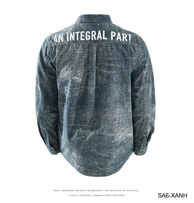 SA6 - Áo sơ mi nam tay dài họa tiết vintage phong cách streetwear, form rộng thoải mái - ảnh 12