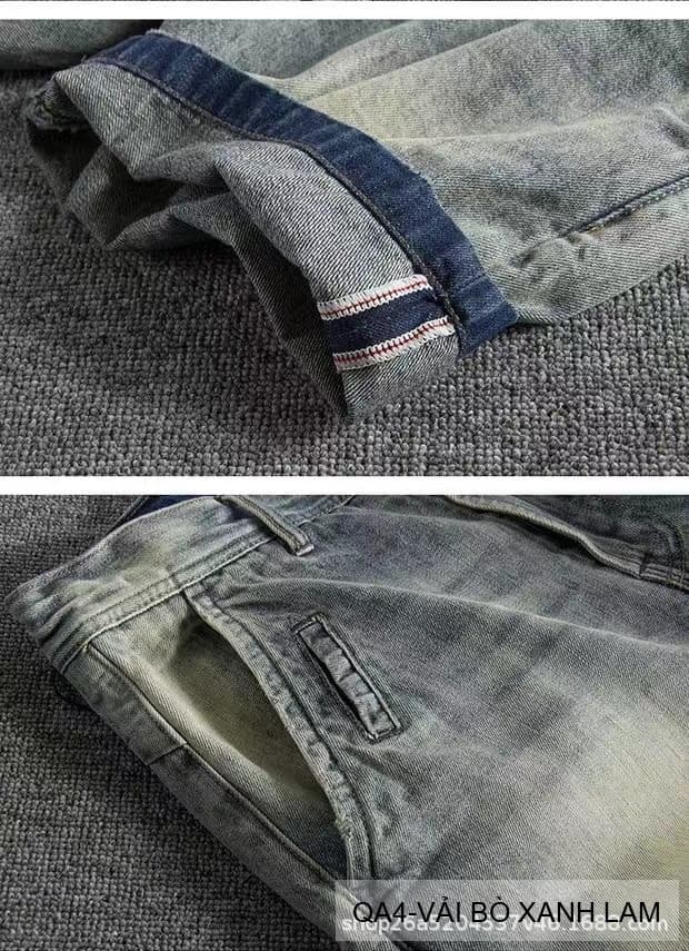 QA4 - Quần short jeans ống rộng phong cách Ami Kaji, chất cotton mềm mại, tôn dáng thanh lịch cho mùa hè - ảnh 11