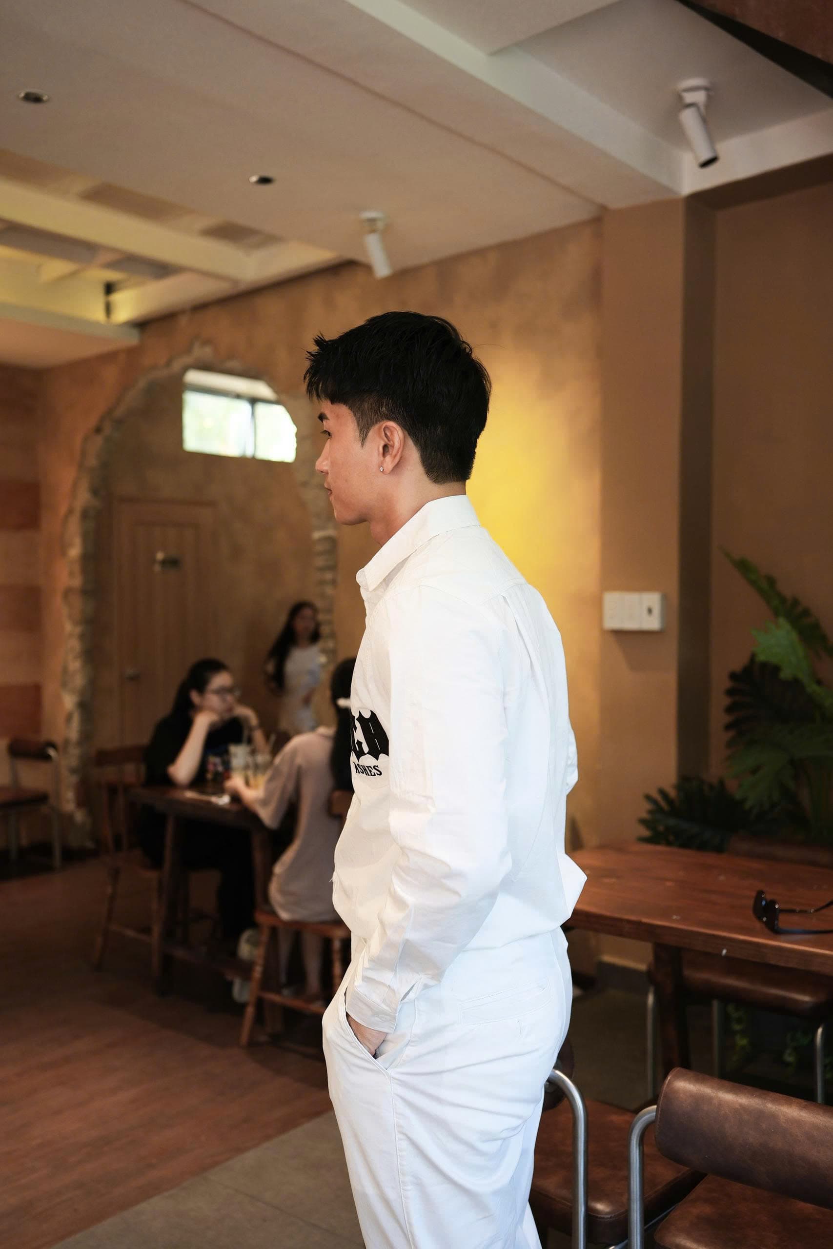 Áo Sơ Mi Nam Tay Dài Form Slim Màu Đen - ảnh 3