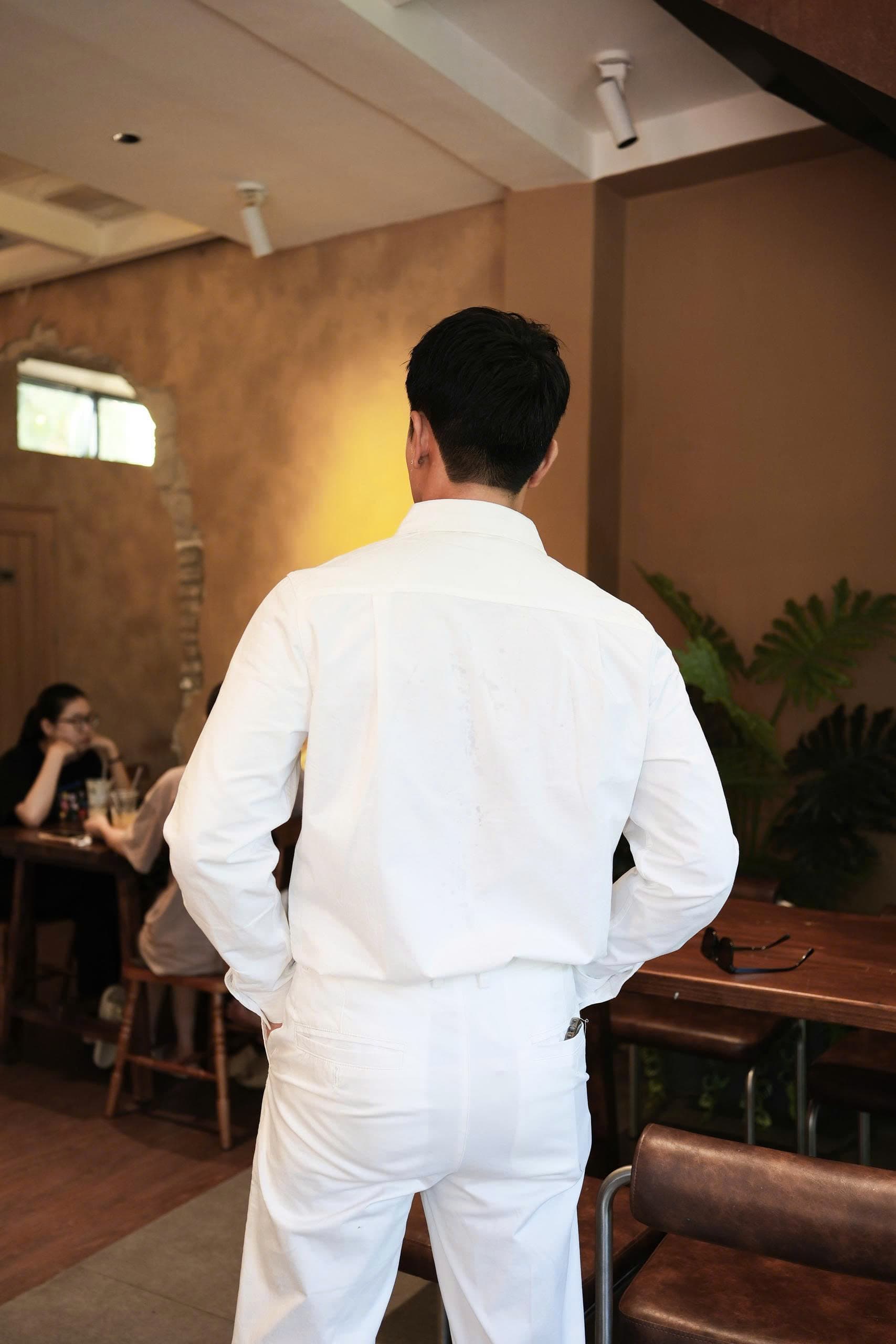 Áo Sơ Mi Nam Tay Dài Form Slim Màu Đen - ảnh 4
