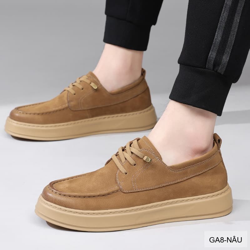 GA8 - Giày nam da thật Lin Sen, mẫu mới 2026, đi làm đi chơi, phong cách casual thanh lịch - ảnh 3
