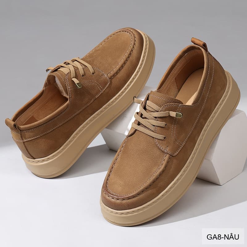 GA8 - Giày nam da thật Lin Sen, mẫu mới 2026, đi làm đi chơi, phong cách casual thanh lịch - ảnh 2