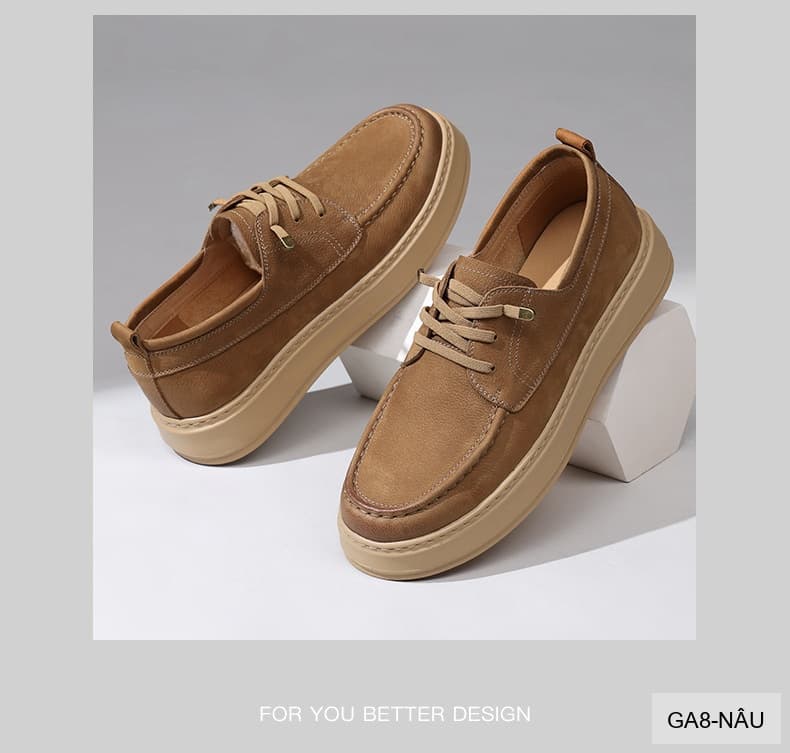 GA8 - Giày nam da thật Lin Sen, mẫu mới 2026, đi làm đi chơi, phong cách casual thanh lịch - ảnh 10