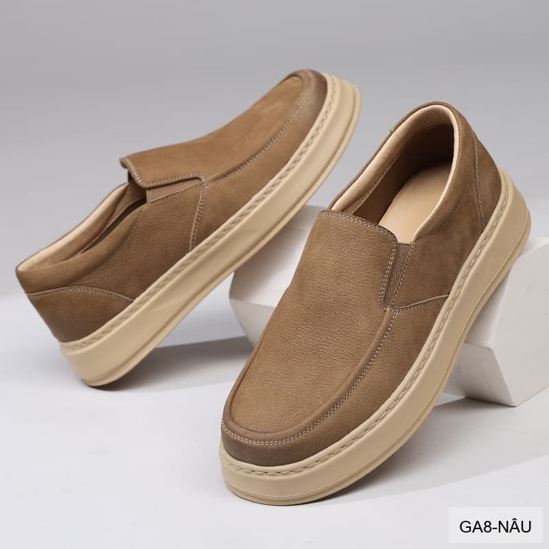 GA8 - Giày nam da thật Lin Sen, mẫu mới 2026, đi làm đi chơi, phong cách casual thanh lịch - ảnh 5