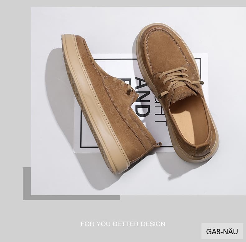 GA8 - Giày nam da thật Lin Sen, mẫu mới 2026, đi làm đi chơi, phong cách casual thanh lịch - ảnh 12
