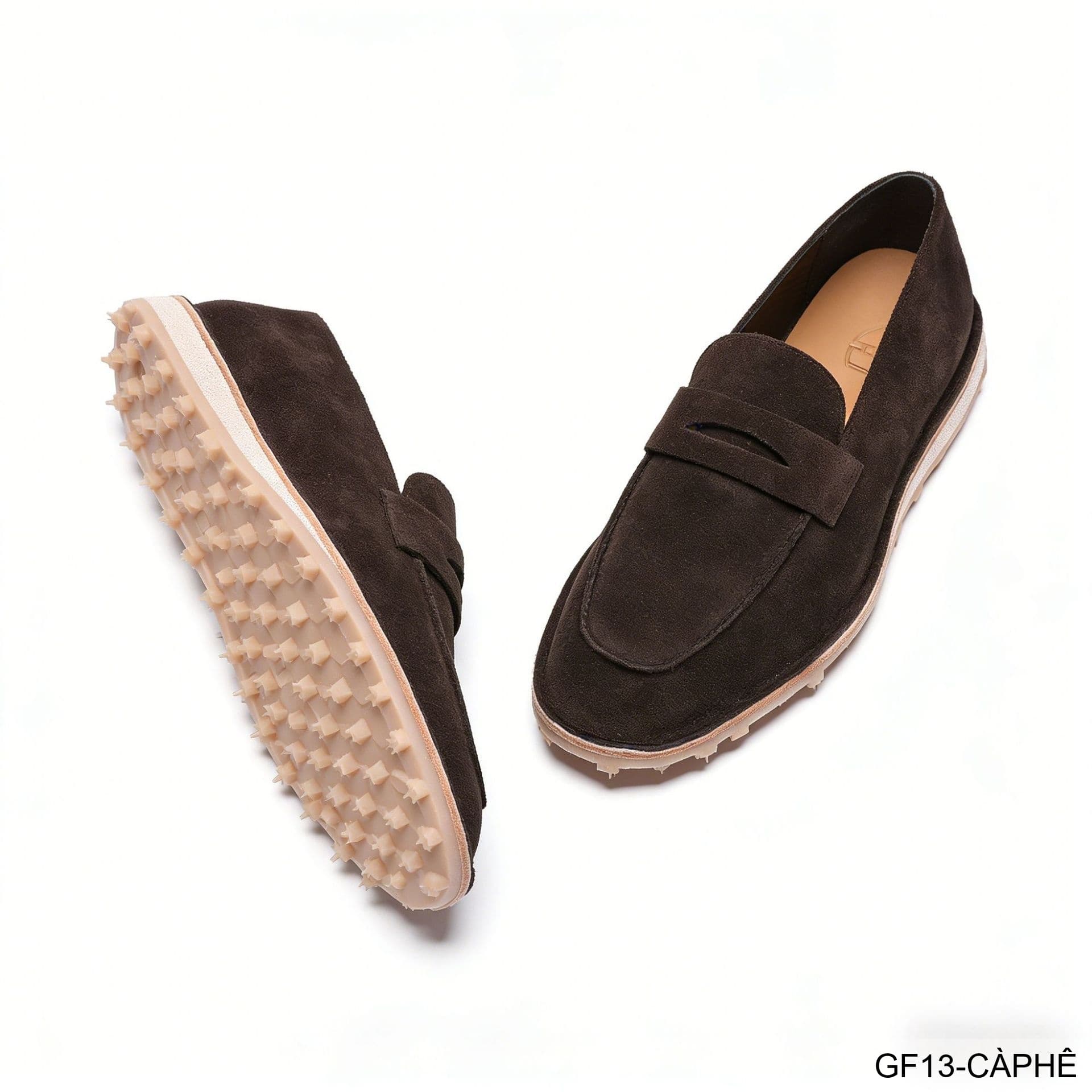 GF13 - Giày lười nam đế mềm kiểu Moccasin mùa hè - Da nubuck thoáng khí - ảnh 11
