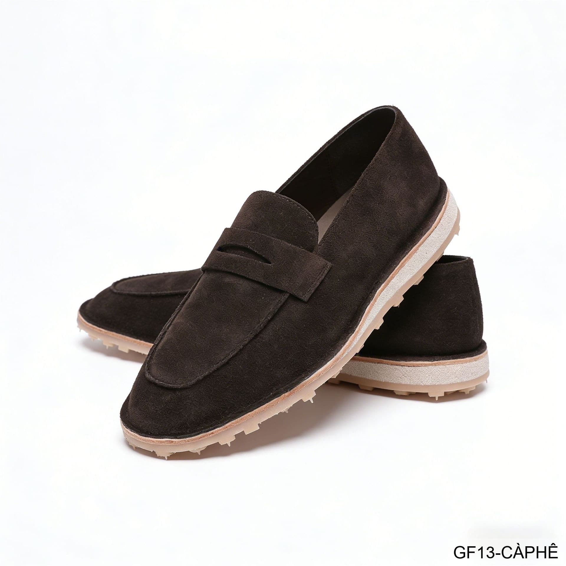 GF13 - Giày lười nam đế mềm kiểu Moccasin mùa hè - Da nubuck thoáng khí - ảnh 9
