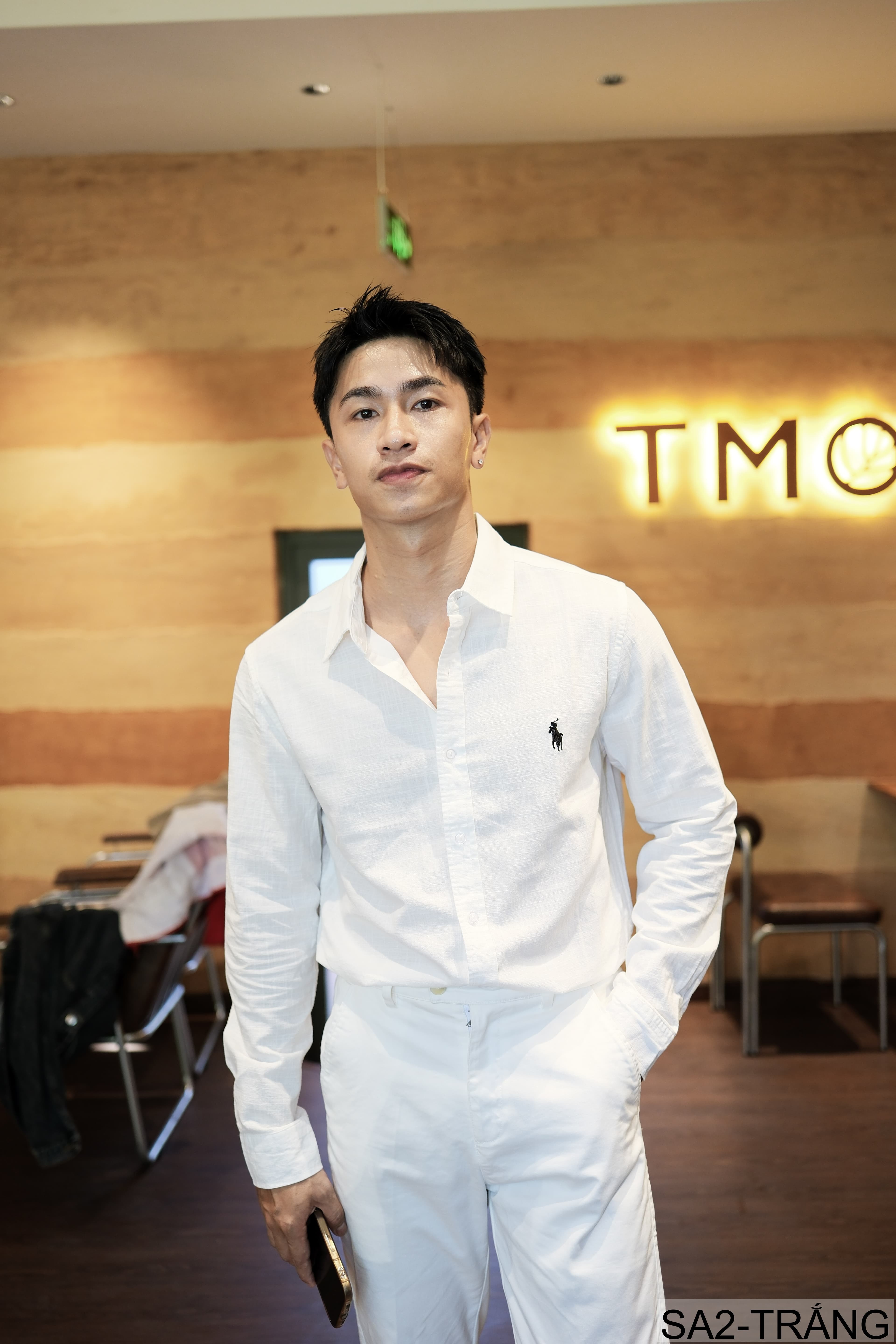 SA2 - Áo sơ mi nam dài tay thêu logo nhỏ, chất cotton mềm mại, dáng rộng thoải mái, phong cách Nhật Bản - ảnh 3