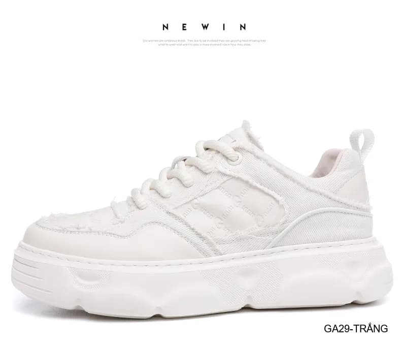 GA29 - Giày thể thao nam đế dày phong cách dad shoes màu trắng thời thượng - ảnh 14