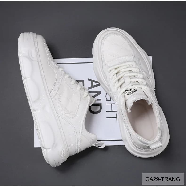 GA29 - Giày thể thao nam đế dày phong cách dad shoes màu trắng thời thượng - ảnh 6