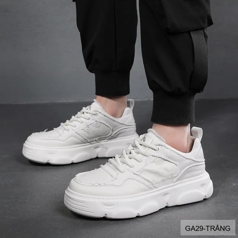 GA29 - Giày thể thao nam đế dày phong cách dad shoes màu trắng thời thượng - ảnh 4