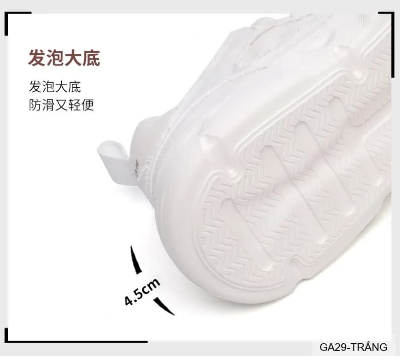 GA29 - Giày thể thao nam đế dày phong cách dad shoes màu trắng thời thượng - ảnh 12