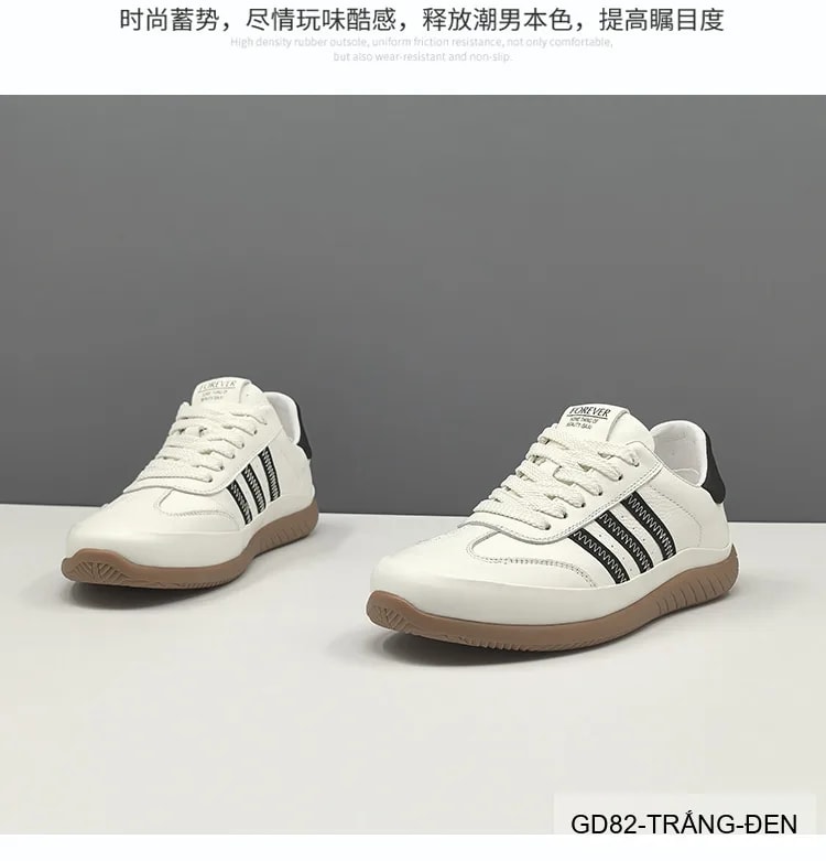 GD82 - Giày thể thao nam phối màu thời thượng, đế thấp êm chân - ảnh 5