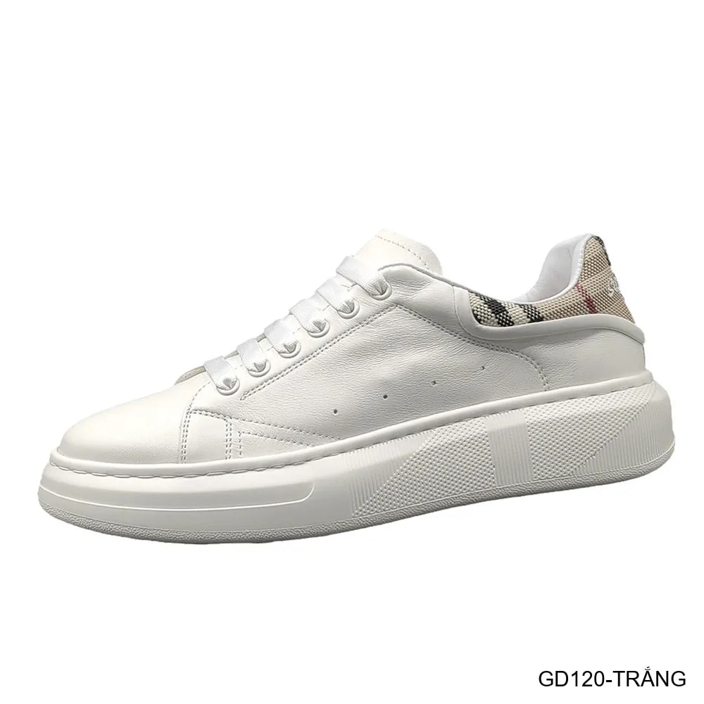 GD120 - Giày thể thao nam da bò trắng đế dày phong cách retro thời trang - ảnh 7