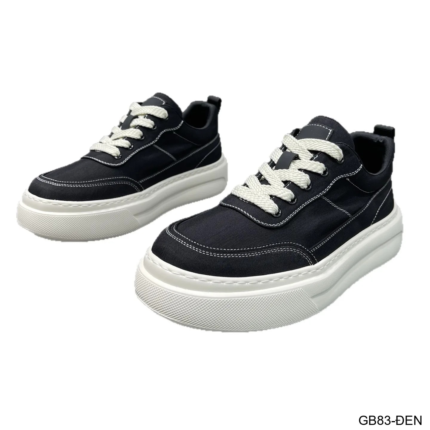 GB83 - Giày thể thao nam đế cao 3-5cm, chất liệu vải thoáng khí, phong cách thời trang Hồng Kông - ảnh 6