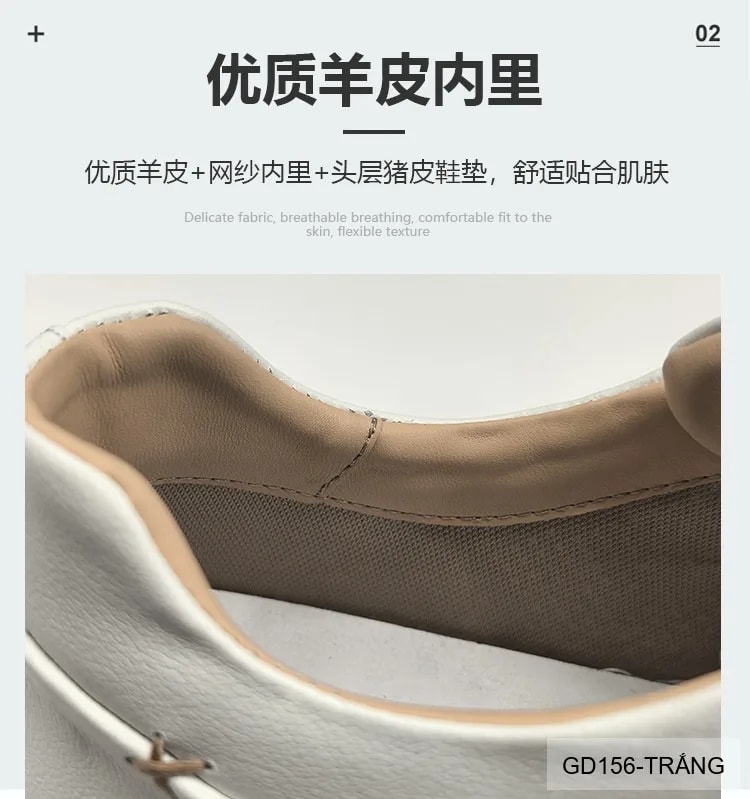 GD156 - Giày thể thao nam trắng da bò đế dày thời trang, thoáng khí, tăng chiều cao nhẹ - ảnh 20