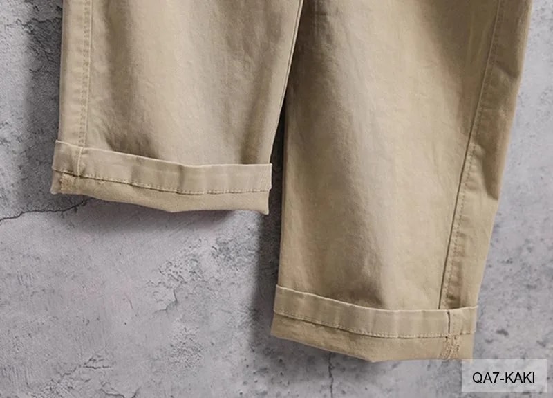 QA7 - Quần Ống Rộng Nam Phong Cách Nhật Bản Cổ Điển, Chất Cotton Mềm Mại, Dễ Phối Đồ 4 Mùa - ảnh 9