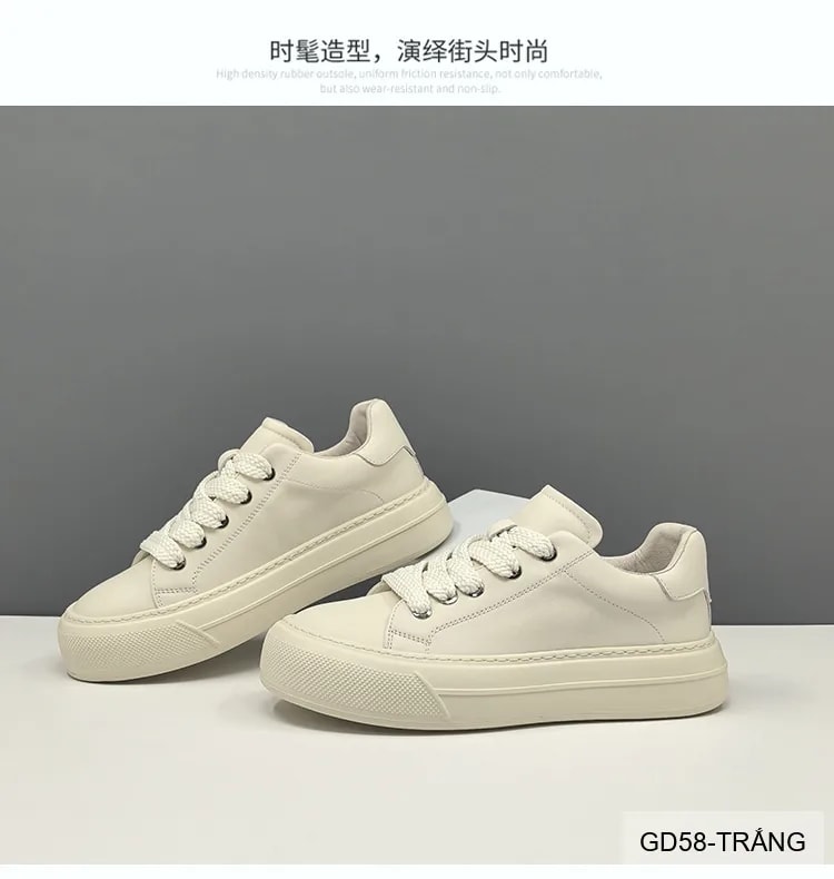 GD58 - Giày thể thao nam da bò thật đế dày phong cách Hàn Quốc thời trang - ảnh 6