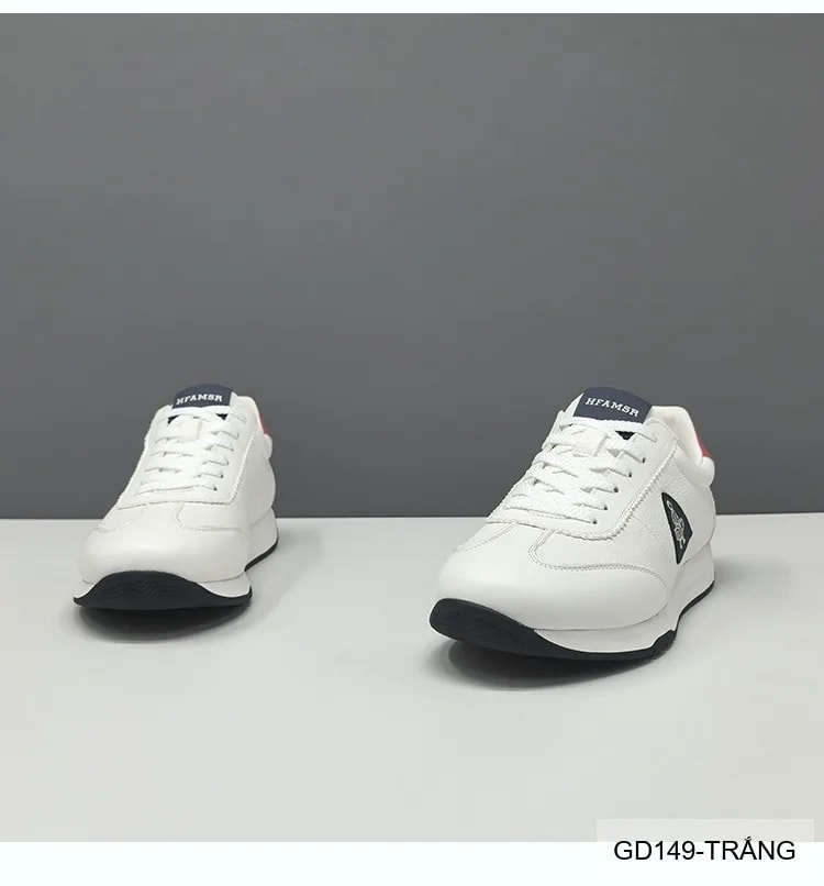 GD149 - Giày thể thao nam phong cách retro, thoáng khí, đế dày êm ái, phối màu trắng đen - ảnh 11