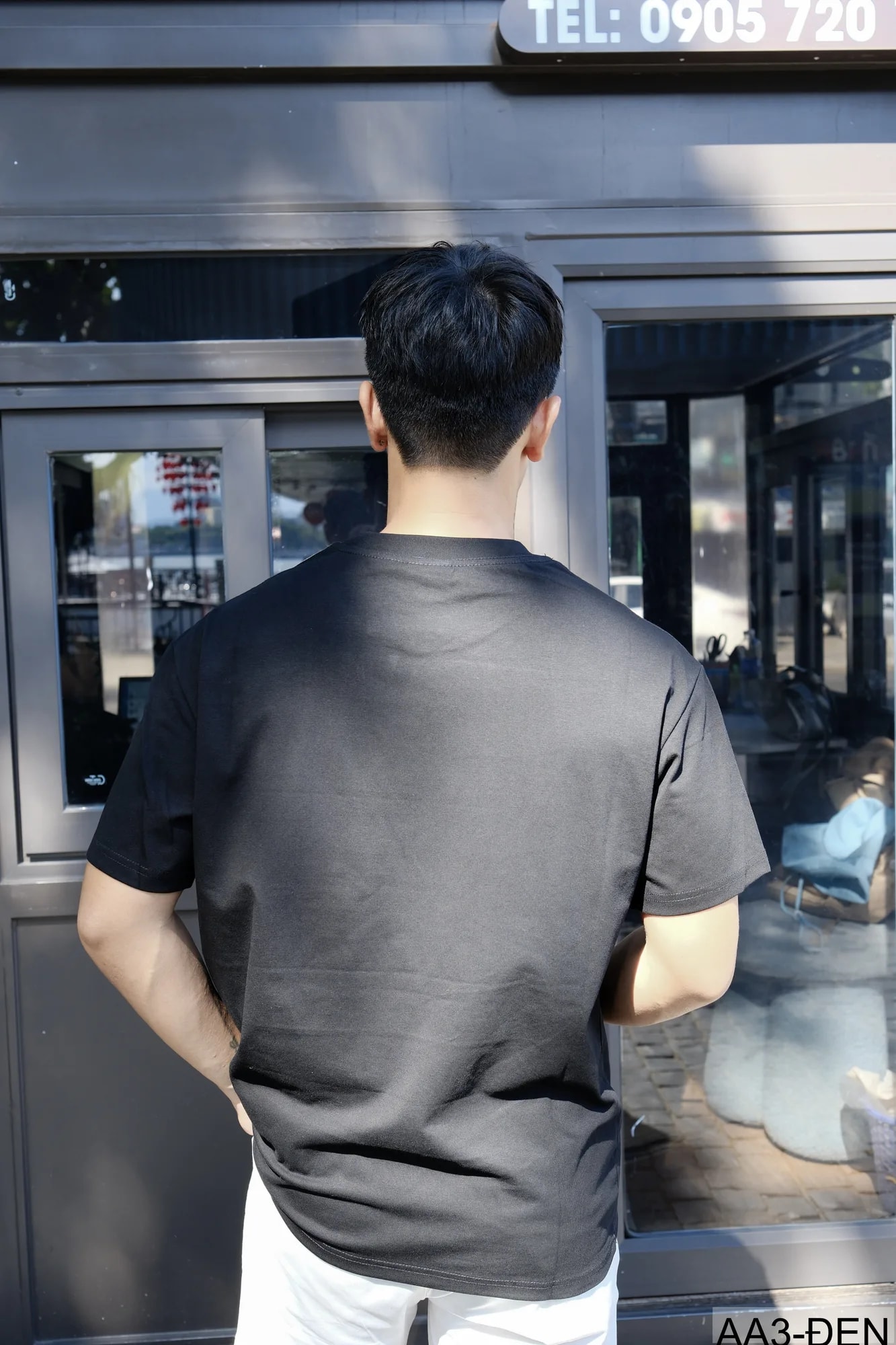 AA3 - Áo thun unisex cổ tròn tay ngắn in chữ retro phong cách streetwear - ảnh 6