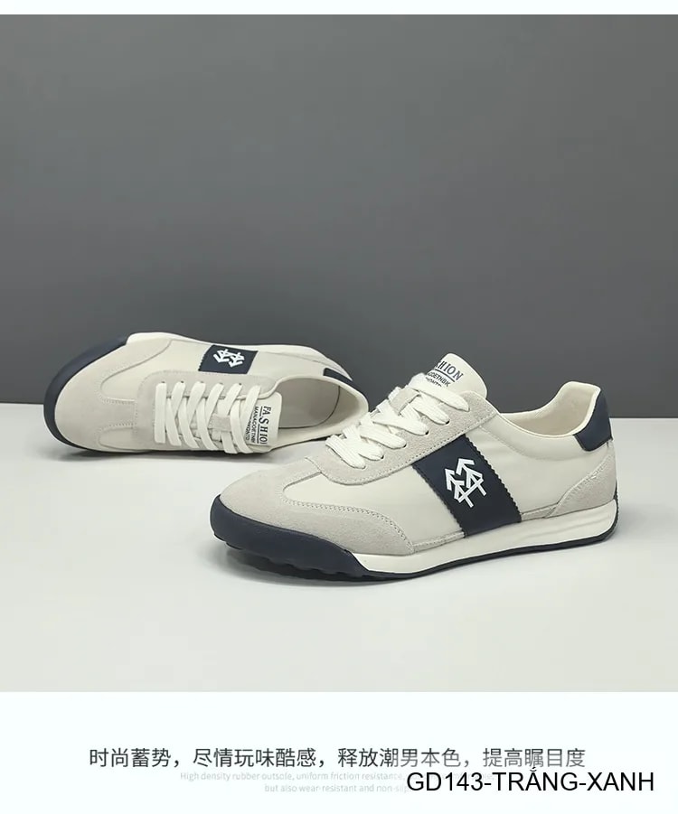 GD143 - Giày thể thao nam da nubuck phối màu khối, phong cách Hàn Quốc, đế TPU êm chân - ảnh 10