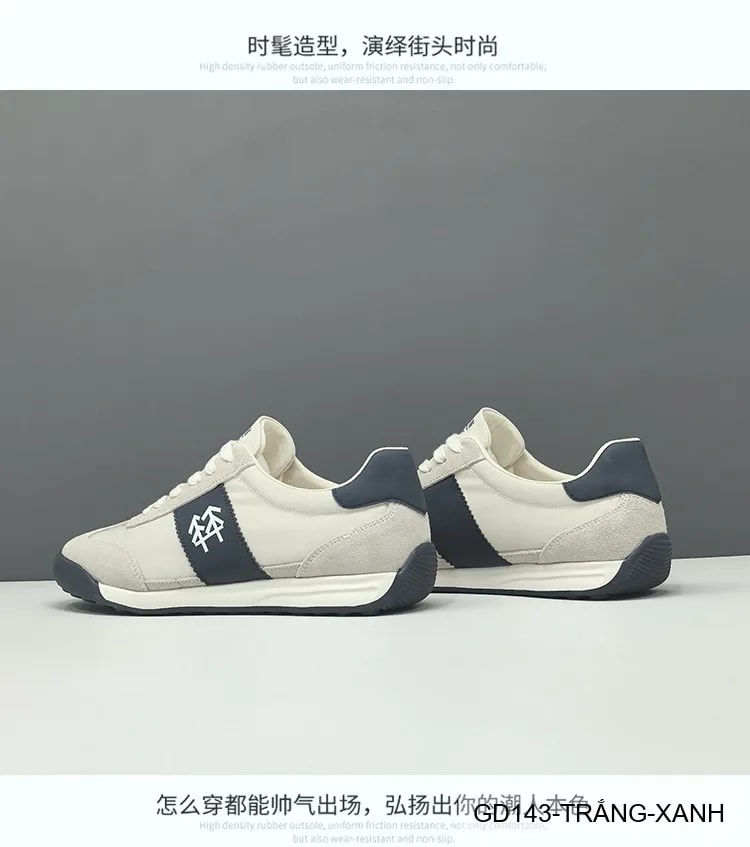 GD143 - Giày thể thao nam da nubuck phối màu khối, phong cách Hàn Quốc, đế TPU êm chân - ảnh 7
