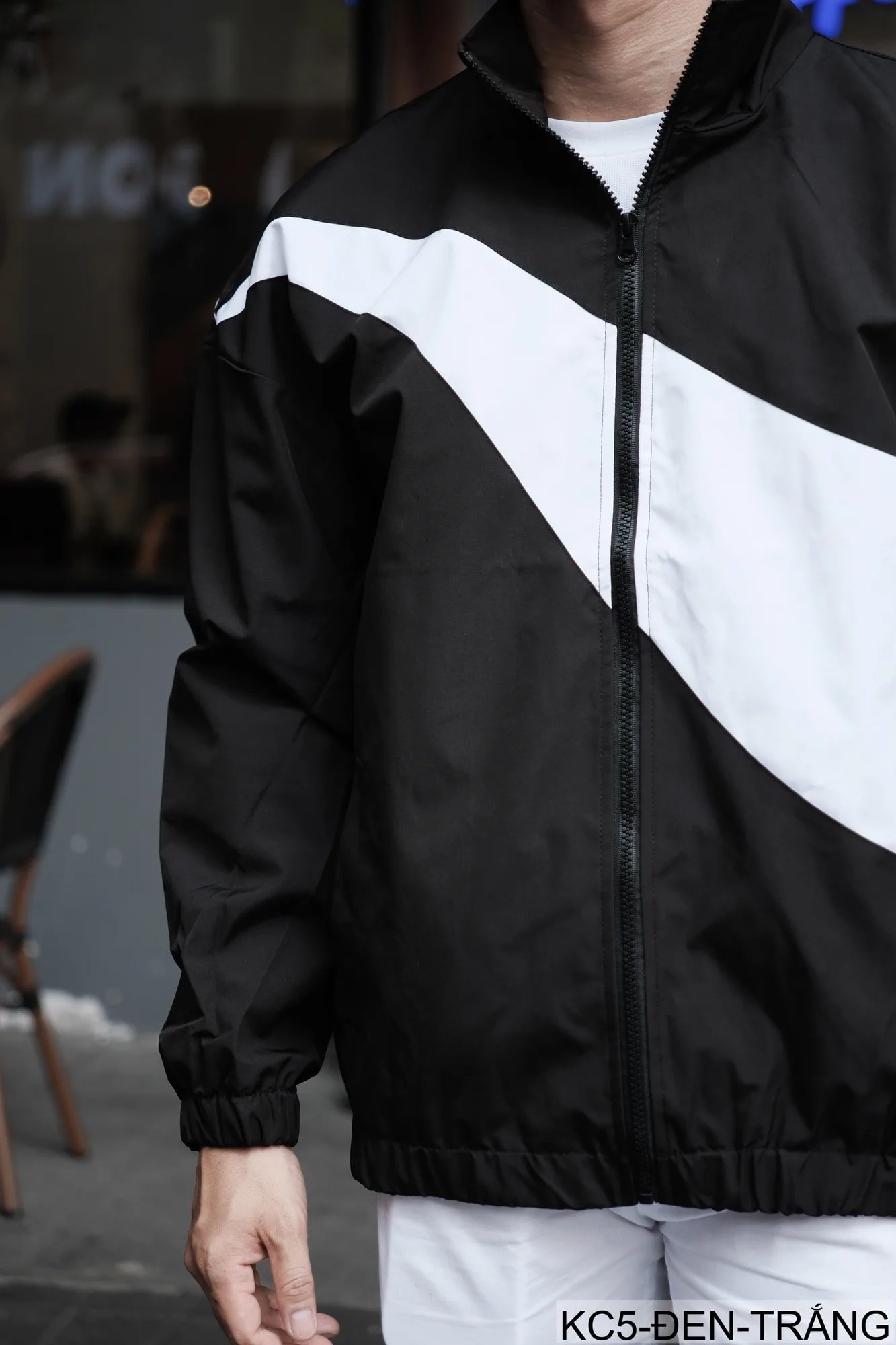 KC5 - Áo jacket nam phối màu thời trang xuân thu chống gió dễ phối đồ - ảnh 2