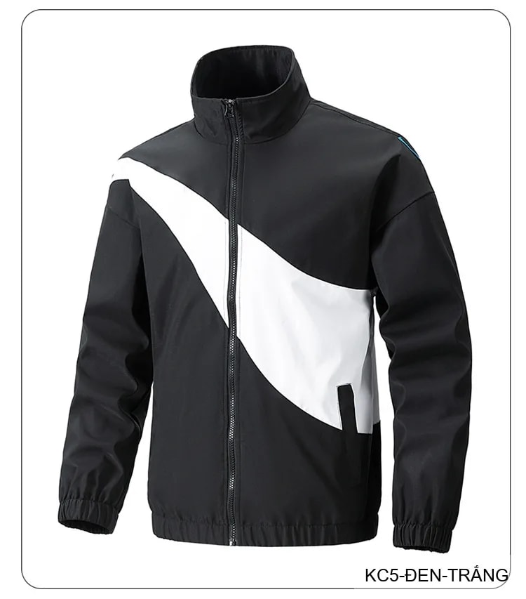 KC5 - Áo jacket nam phối màu thời trang xuân thu chống gió dễ phối đồ - ảnh 9