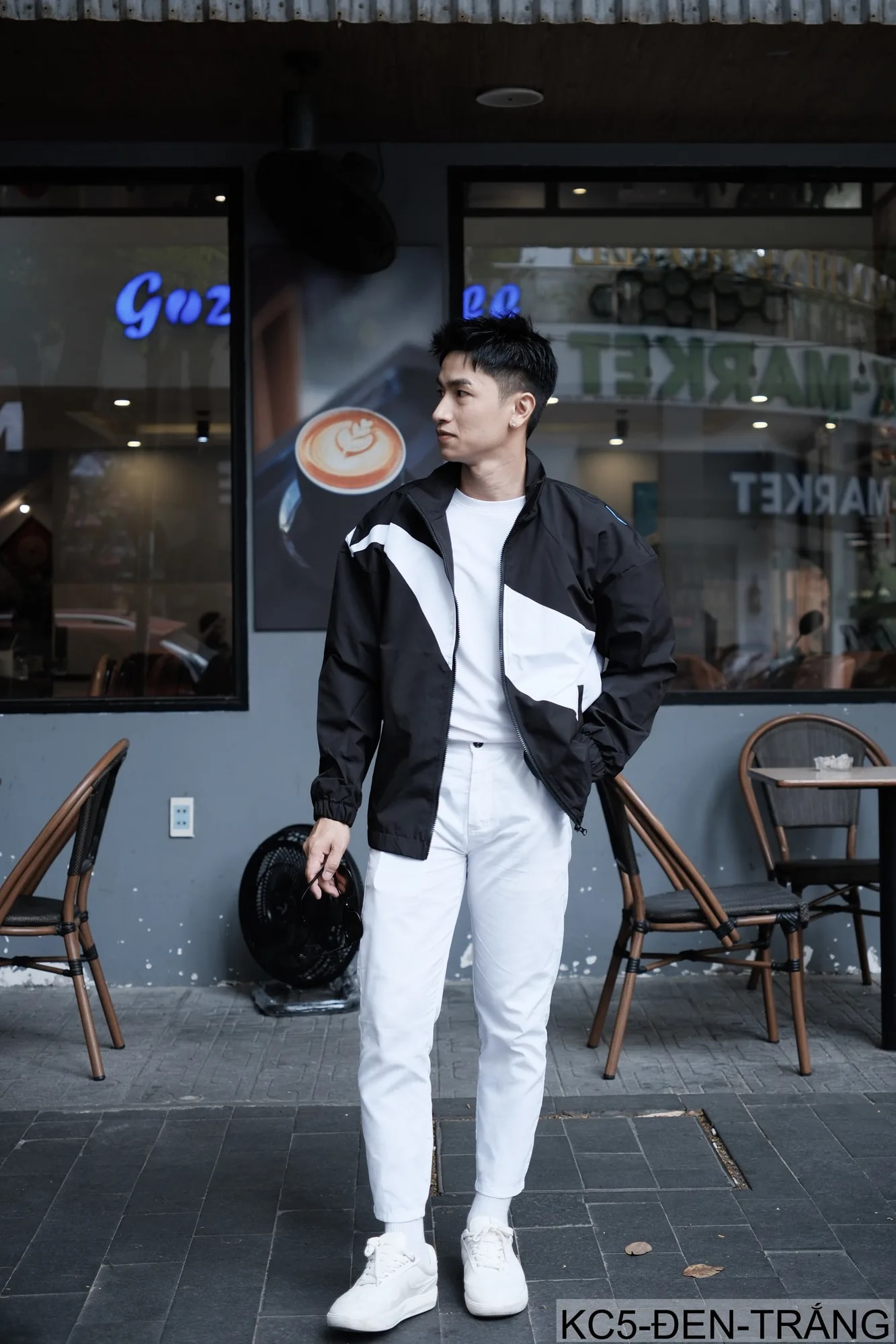 KC5 - Áo jacket nam phối màu thời trang xuân thu chống gió dễ phối đồ - ảnh 6